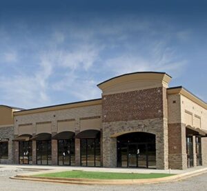 Commercial roofing services for commercial plazas
