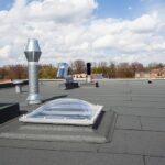 Commercial roof overlay installed on a low-slope building in Chicago, Illinois