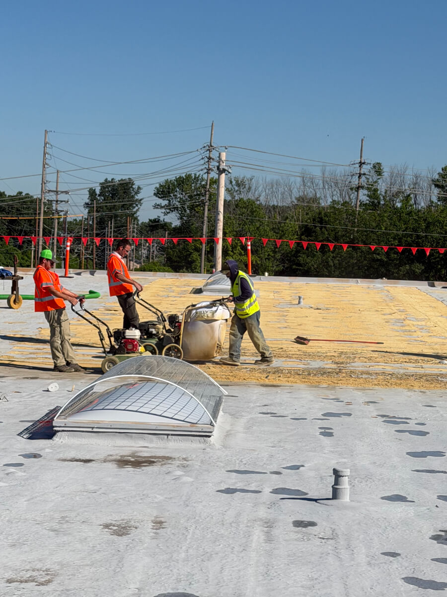 Commercial Roof Foam Scarifying