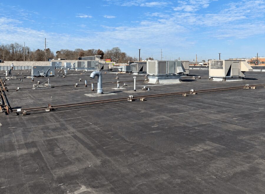Commercial Roof Restoration Before
