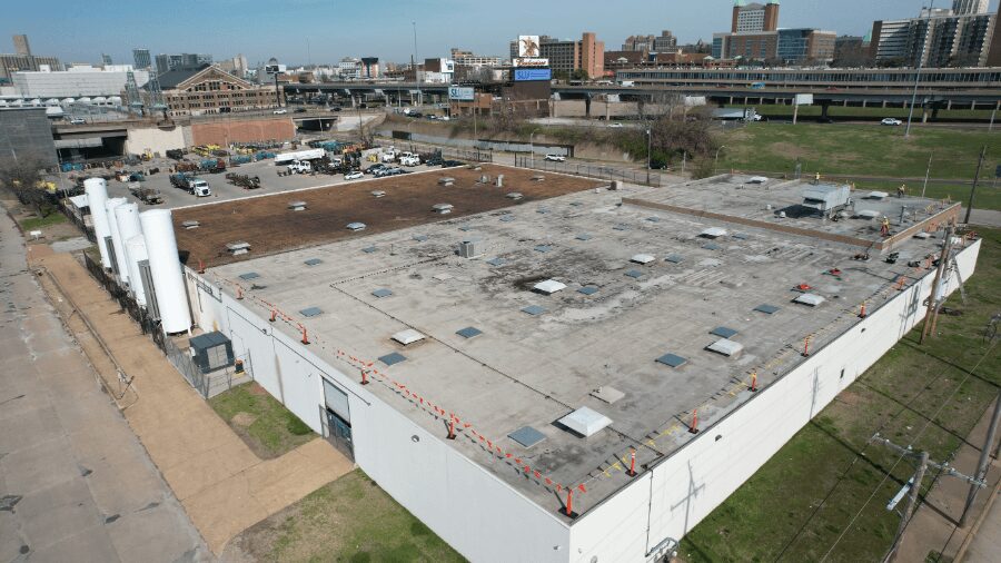 Commercial Roof Restoration Before
