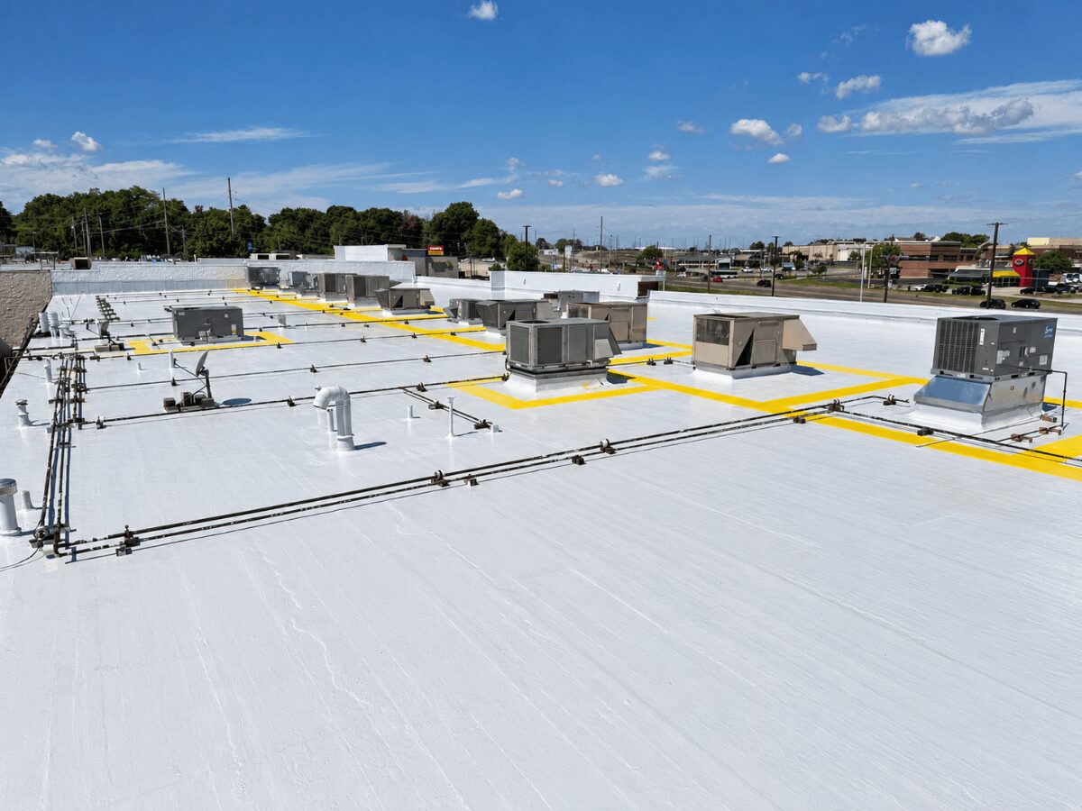 Silicone Coating With Safety Yellow Walkway
