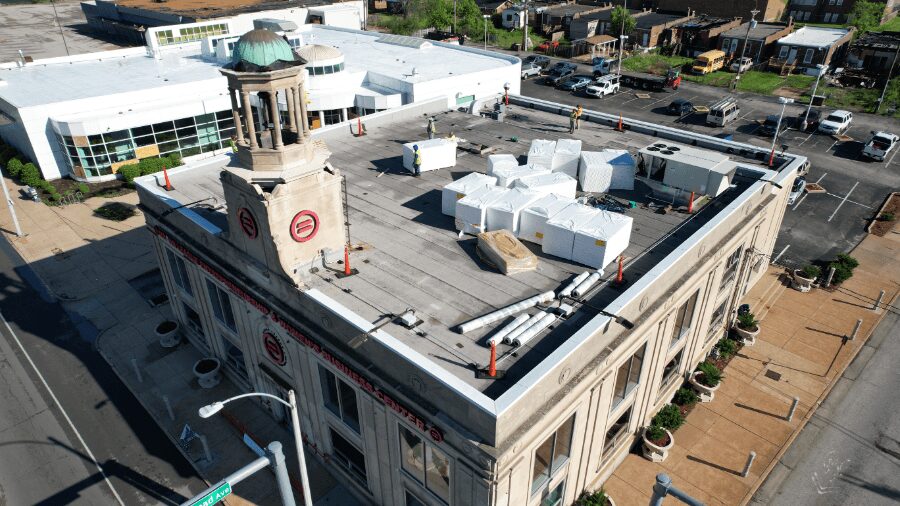 Urban League Commercial Roof Before