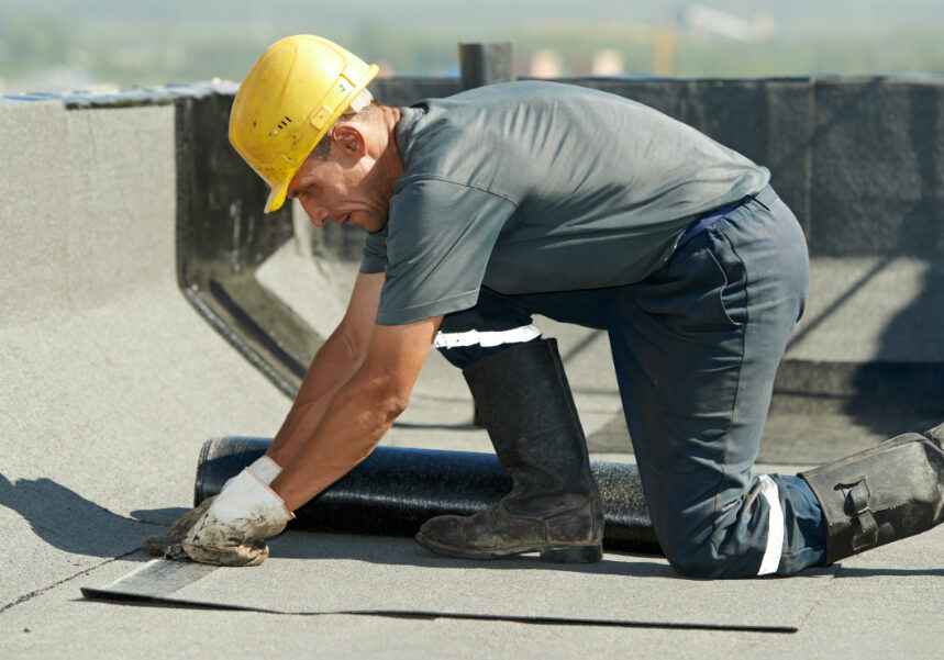 commercial-roof-repair-service-99 Commercial roof repair service addressing leaks and damaged roofing areas