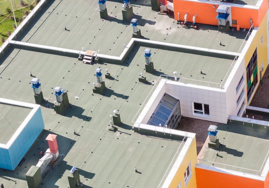 commercial-roof-replacement-project-99 Commercial roof replacement project removing and installing a new roof system