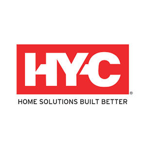 logo-hy-c-square HYC logo on red, slogan below, commercial flat roof repair and restoration.